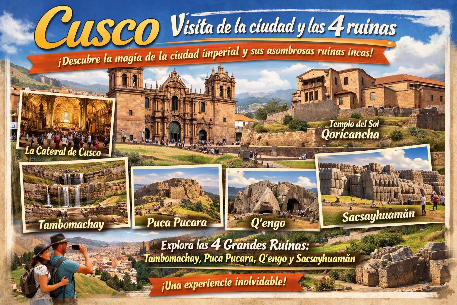 Cusco - Visita de la ciudad y las 4 ruinas